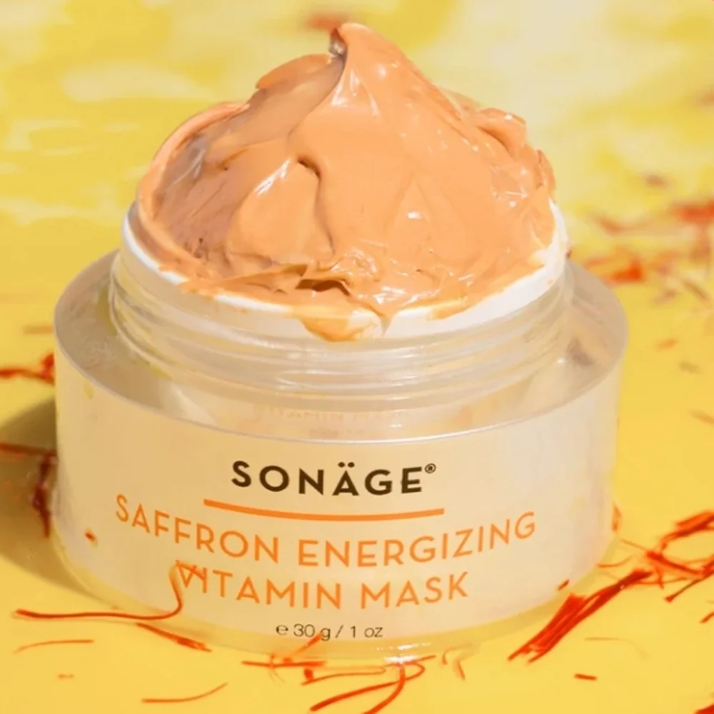 Sonäge Saffron Energizing Vitamin Mask Hydrates & Firms Skin, 15ml, Sealed & New - Picture 4 of 6